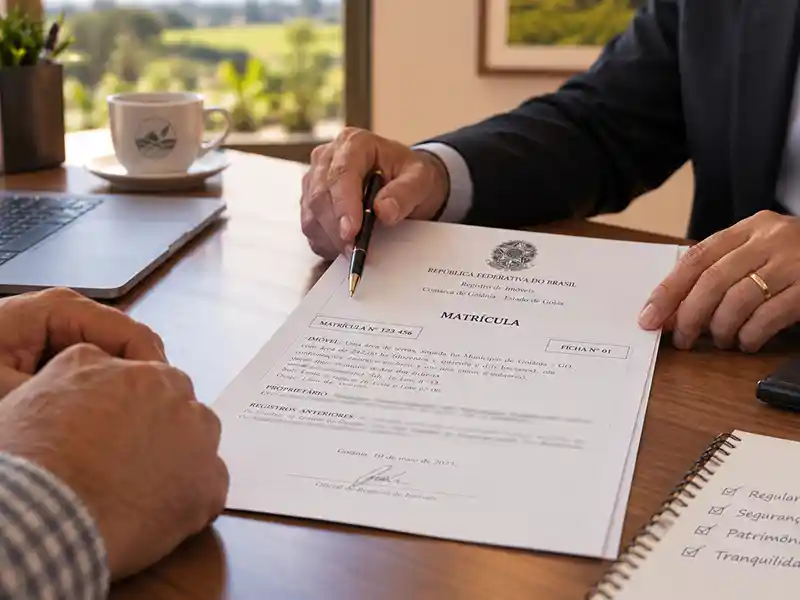 Usucapião, matrícula, escritura e regularização imobiliária rural em Goiás